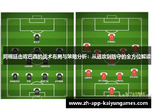 阿根廷击败巴西的战术布局与策略分析：从进攻到防守的全方位解读